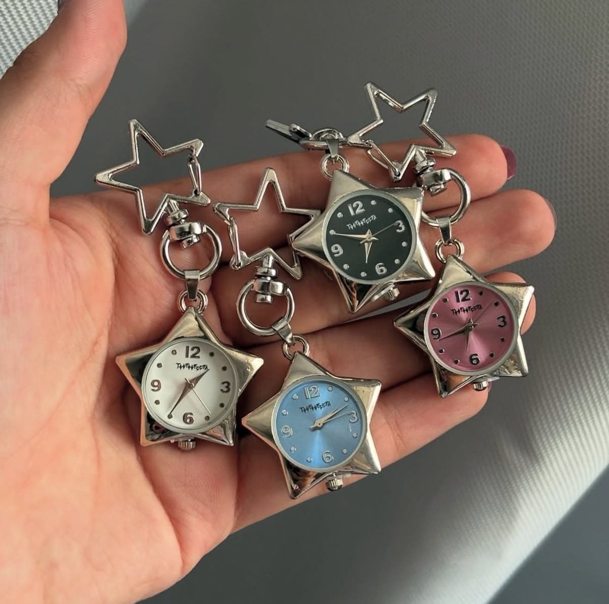 Star watch keychain